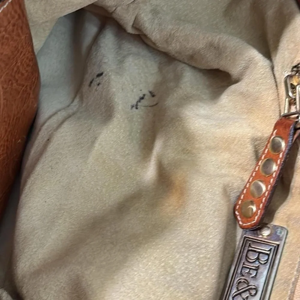 Be & D Crawford Studded Leather Hobo Bag